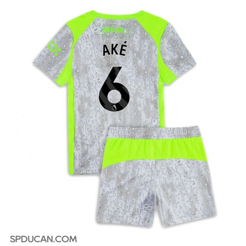 Dječji Nogometni Dres Manchester City Nathan Ake #6 Rezervni 2025-26 Kratak Rukav (+ Kratke hlače)